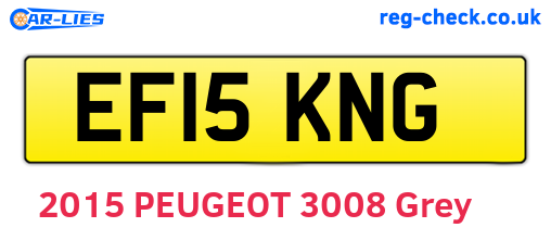 EF15KNG are the vehicle registration plates.