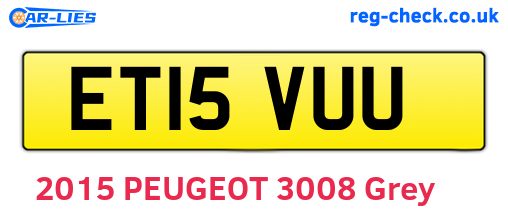 ET15VUU are the vehicle registration plates.