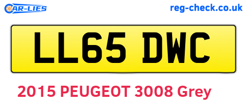 LL65DWC are the vehicle registration plates.