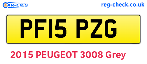 PF15PZG are the vehicle registration plates.