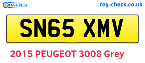 SN65XMV are the vehicle registration plates.