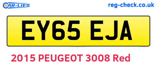 EY65EJA are the vehicle registration plates.