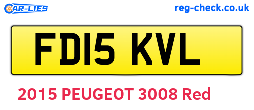FD15KVL are the vehicle registration plates.