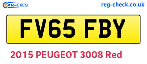 FV65FBY are the vehicle registration plates.