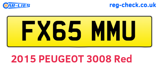 FX65MMU are the vehicle registration plates.