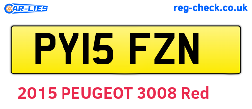 PY15FZN are the vehicle registration plates.