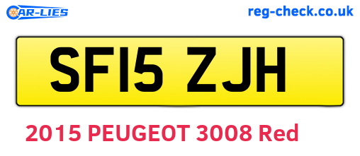 SF15ZJH are the vehicle registration plates.