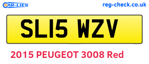 SL15WZV are the vehicle registration plates.