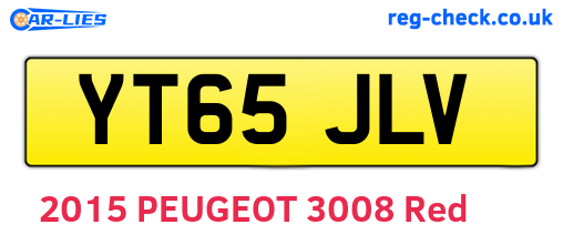 YT65JLV are the vehicle registration plates.
