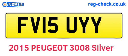 FV15UYY are the vehicle registration plates.