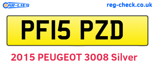 PF15PZD are the vehicle registration plates.