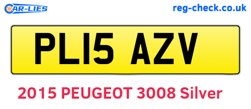 PL15AZV are the vehicle registration plates.