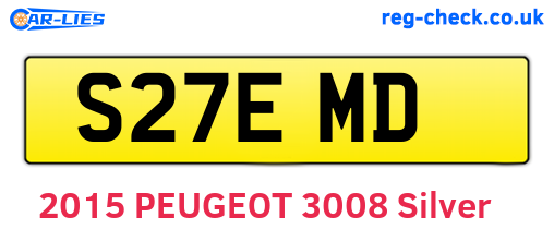S27EMD are the vehicle registration plates.