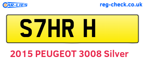 S7HRH are the vehicle registration plates.