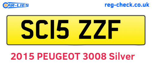 SC15ZZF are the vehicle registration plates.
