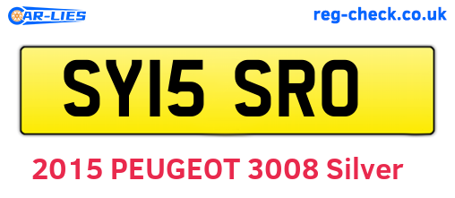 SY15SRO are the vehicle registration plates.