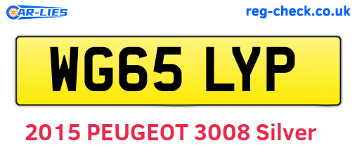 WG65LYP are the vehicle registration plates.