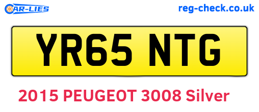YR65NTG are the vehicle registration plates.