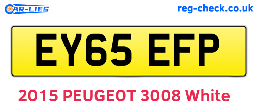 EY65EFP are the vehicle registration plates.
