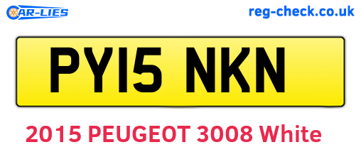 PY15NKN are the vehicle registration plates.