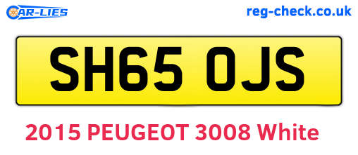 SH65OJS are the vehicle registration plates.