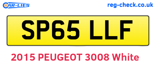 SP65LLF are the vehicle registration plates.