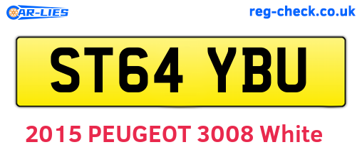 ST64YBU are the vehicle registration plates.