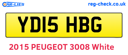 YD15HBG are the vehicle registration plates.