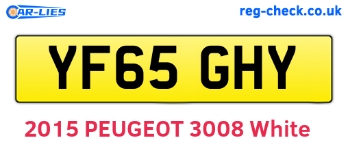 YF65GHY are the vehicle registration plates.