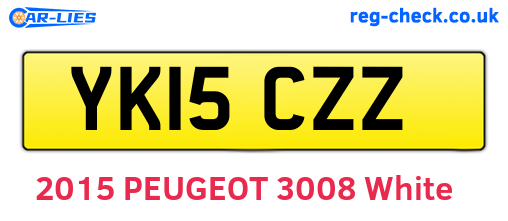 YK15CZZ are the vehicle registration plates.