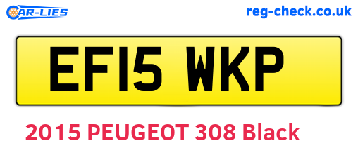 EF15WKP are the vehicle registration plates.