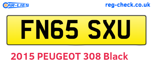 FN65SXU are the vehicle registration plates.