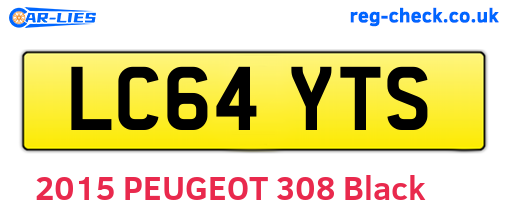 LC64YTS are the vehicle registration plates.