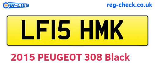 LF15HMK are the vehicle registration plates.