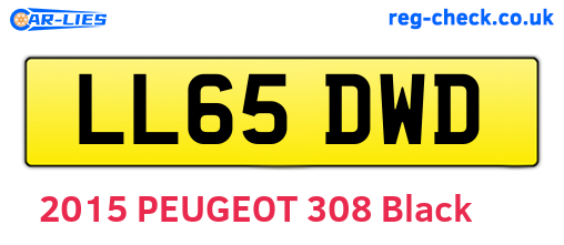 LL65DWD are the vehicle registration plates.
