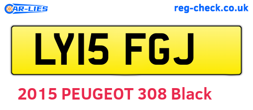 LY15FGJ are the vehicle registration plates.