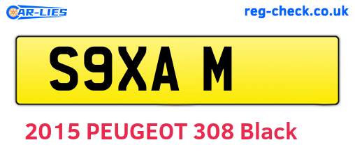 S9XAM are the vehicle registration plates.