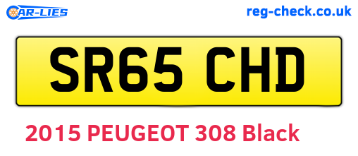 SR65CHD are the vehicle registration plates.