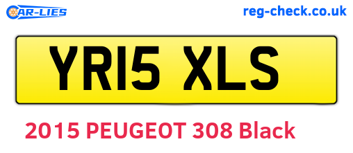 YR15XLS are the vehicle registration plates.