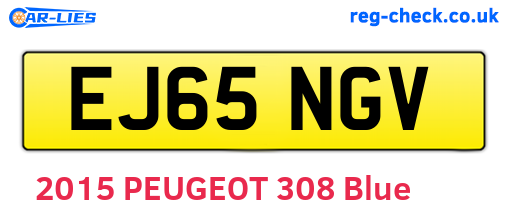 EJ65NGV are the vehicle registration plates.