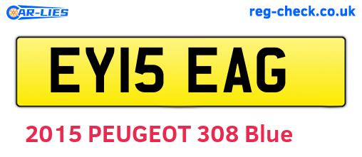 EY15EAG are the vehicle registration plates.
