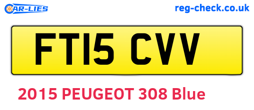 FT15CVV are the vehicle registration plates.