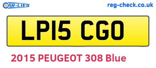 LP15CGO are the vehicle registration plates.