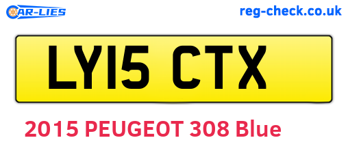 LY15CTX are the vehicle registration plates.