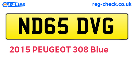 ND65DVG are the vehicle registration plates.