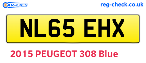 NL65EHX are the vehicle registration plates.