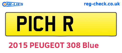 P1CHR are the vehicle registration plates.