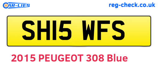 SH15WFS are the vehicle registration plates.