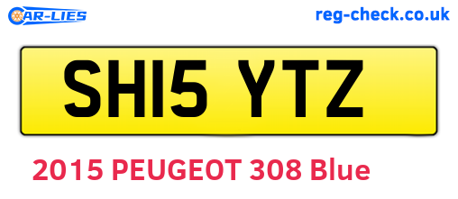 SH15YTZ are the vehicle registration plates.