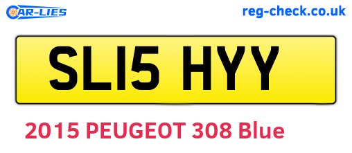 SL15HYY are the vehicle registration plates.